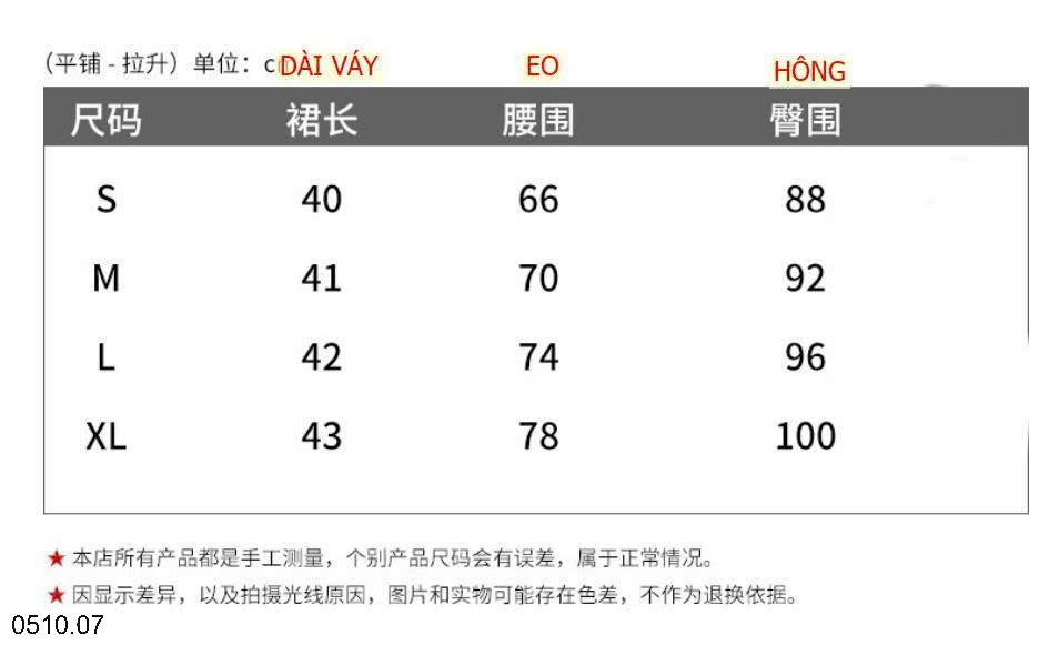 26HA0510.07 - CHÂN VÁY DẠ KẺ CHỮ A