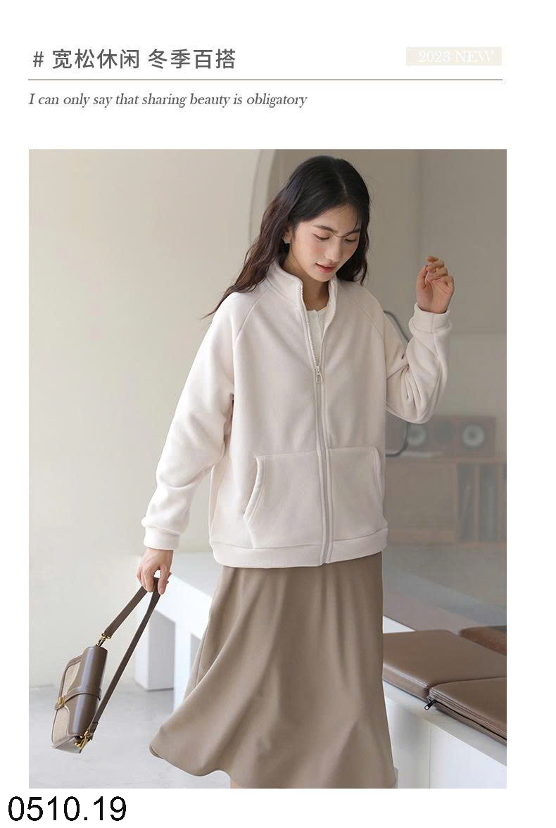 26HA0510.19 - ÁO KHOÁC LÔNG CỪU QCCC
