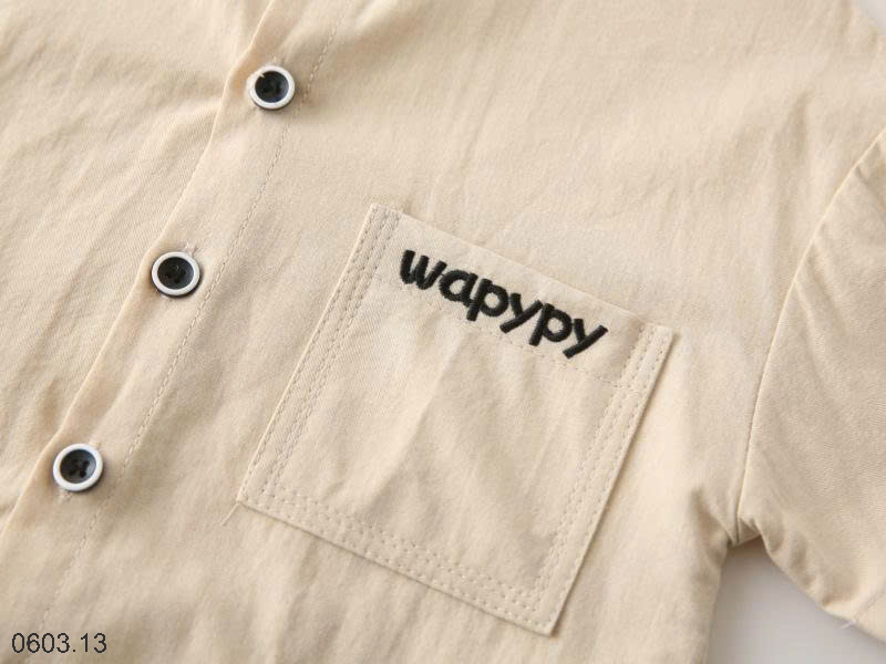 26HA0603.13 - SƠ MI CỔ TÀU NHÀ WAPPY CHO BÉ