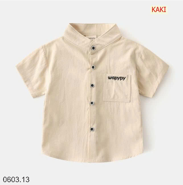26HA0603.13 - SƠ MI CỔ TÀU NHÀ WAPPY CHO BÉ