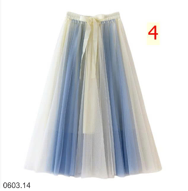 26HA0603.14 - CHÂN VÁY PHỐI MÀU