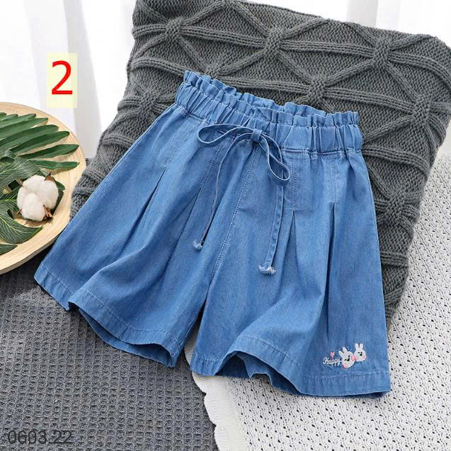 26HA0603.22 - QUẦN SHORT DENIM GIẤY BÉ