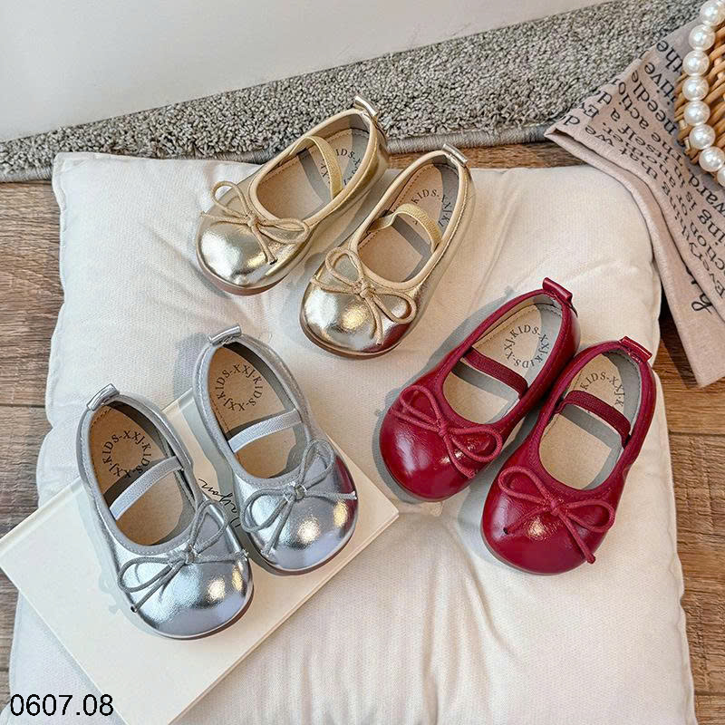 26HA0607.08 - GIÀY BÚP BÊ NƠ BÉ GÁI
