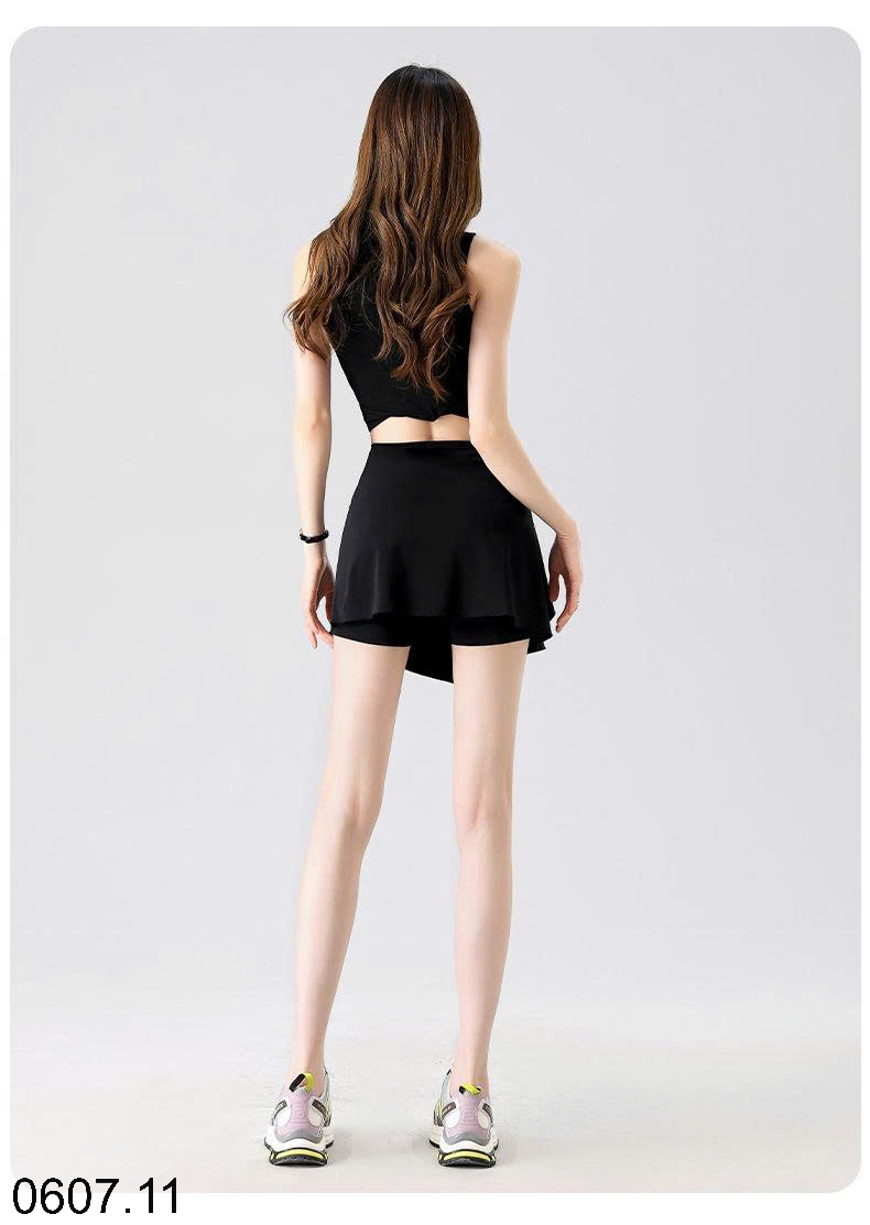 26HA0607.11 - QUẦN SHORT TẬP KÈM KHĂN