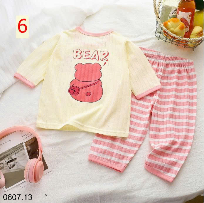 26HA0607.13 - BỘ DÀI TAY COTTON GIẤY CHO BÉ