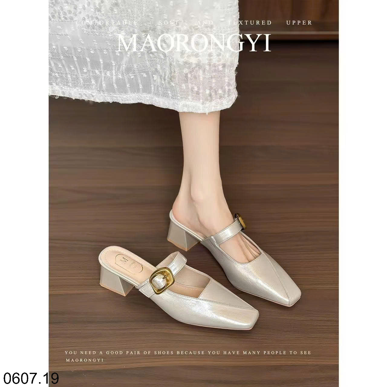 26HA0607.19 - SỤC MARRY JANE GÓT VUÔNG