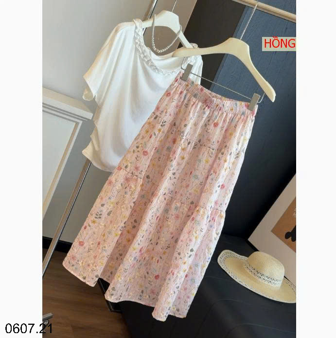 26HA0607.21 - CHÂN VÁY HOA MIDI NHÀ ANNA
