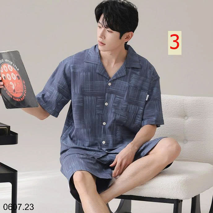 26HA0607.23 - BỘ PIJAMA CỘC CHO NAM