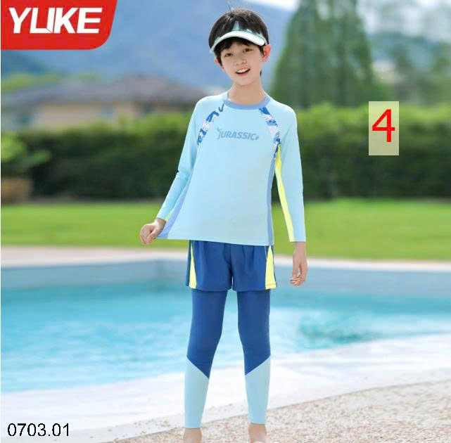 26HA0703.01 - BỘ BƠI DÀI TAY QUẢNG CHÂU CAO CẤP BÉ TRAI SIZE ĐẠI
