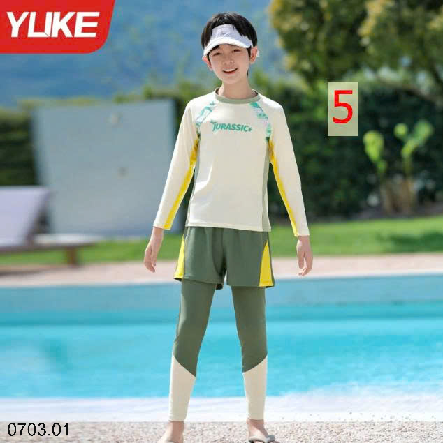 26HA0703.01 - BỘ BƠI DÀI TAY QUẢNG CHÂU CAO CẤP BÉ TRAI SIZE ĐẠI