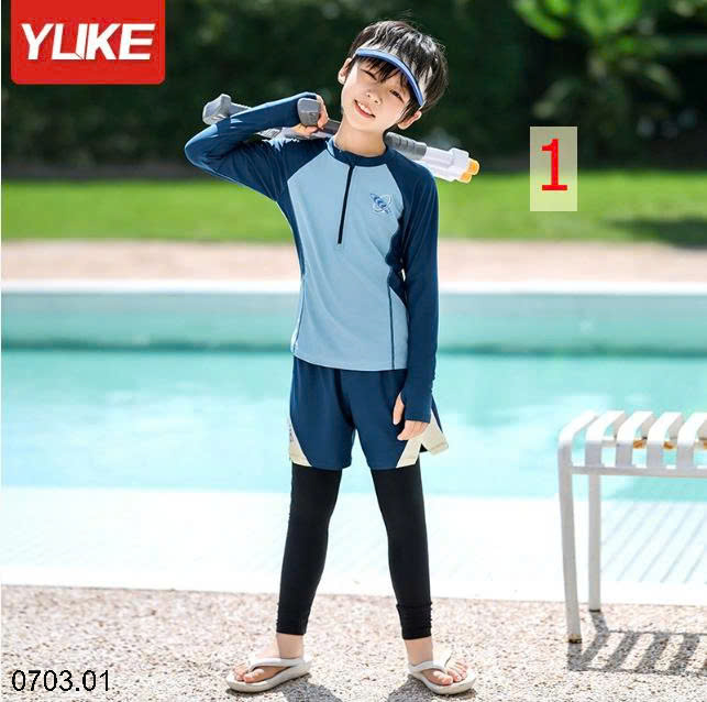 26HA0703.01 - BỘ BƠI DÀI TAY QUẢNG CHÂU CAO CẤP BÉ TRAI SIZE ĐẠI
