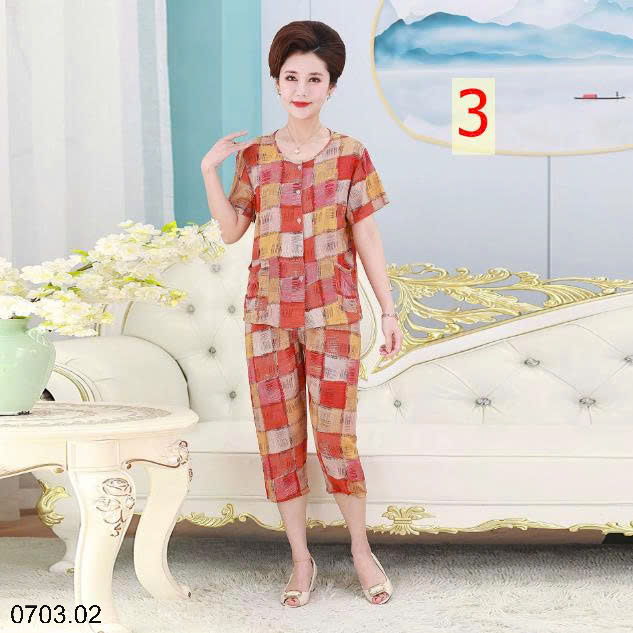 26HA0703.02 - BỘ LANH HOẠ TIẾT HOA TRUNG NIÊN
