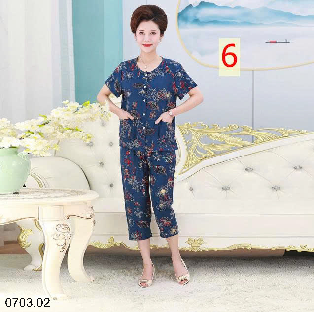 26HA0703.02 - BỘ LANH HOẠ TIẾT HOA TRUNG NIÊN