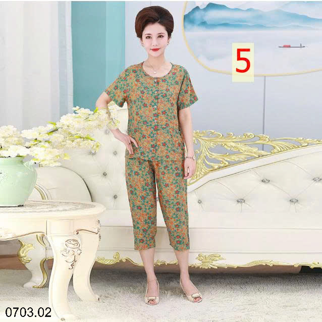 26HA0703.02 - BỘ LANH HOẠ TIẾT HOA TRUNG NIÊN