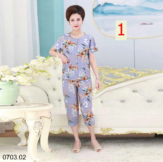 26HA0703.02 - BỘ LANH HOẠ TIẾT HOA TRUNG NIÊN