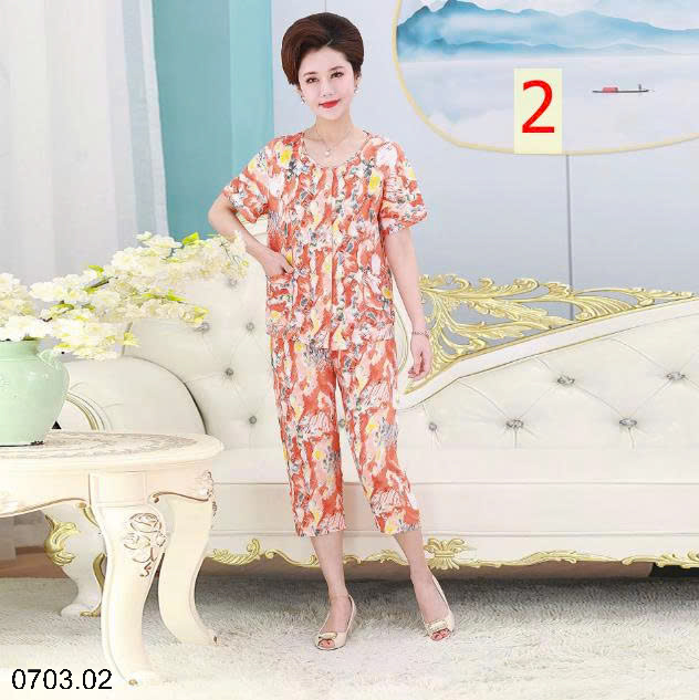 26HA0703.02 - BỘ LANH HOẠ TIẾT HOA TRUNG NIÊN