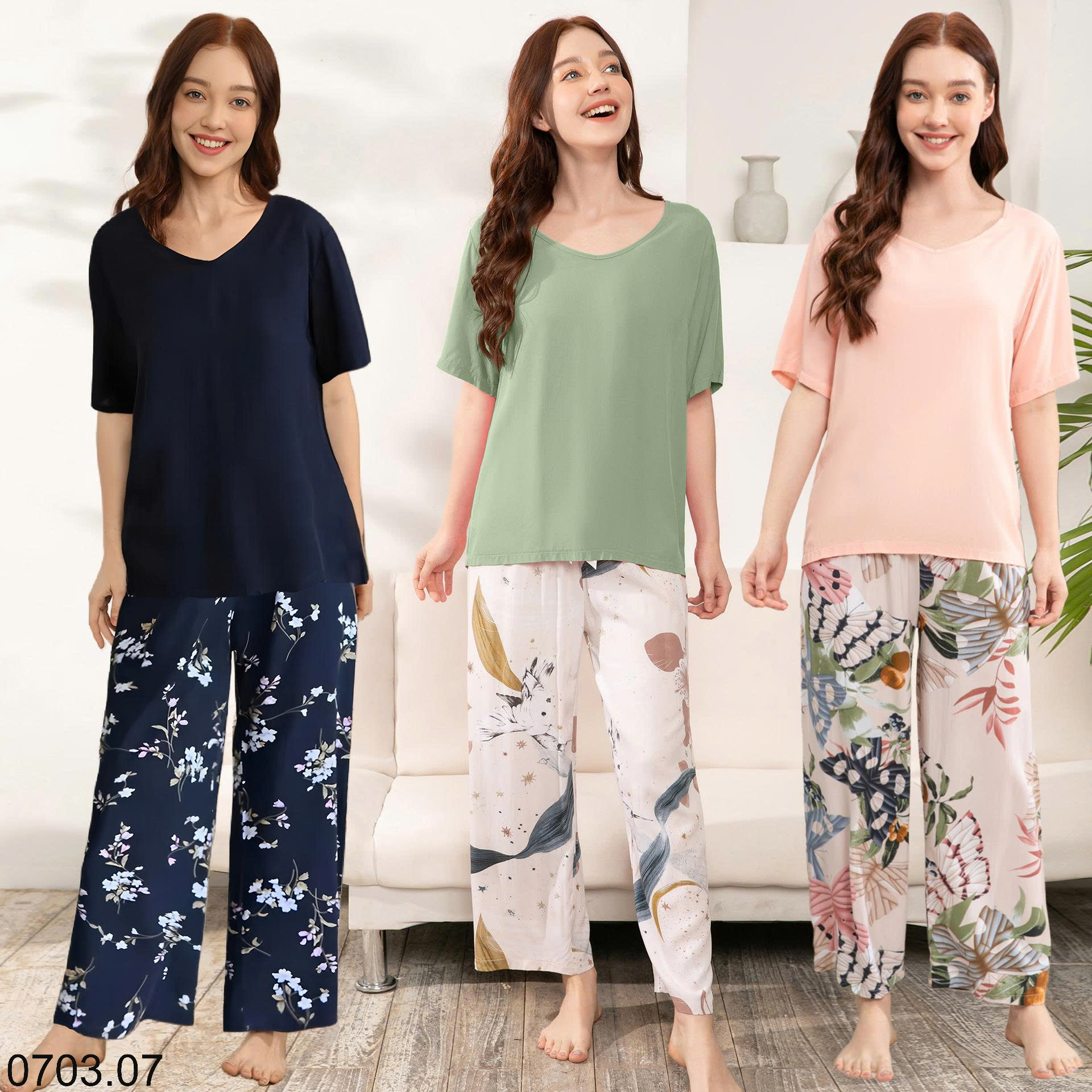 26HA0703.07 - BỘ DÀI MẶC NHÀ NỮ