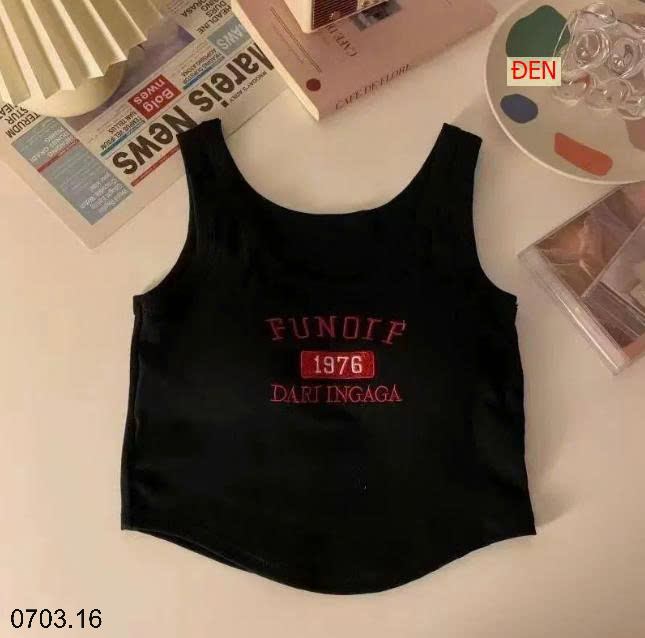 26HA0703.16 - ÁO BA LỖ THỂ THAO DÁNG CROPTOP