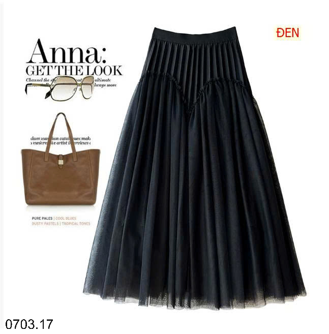 26HA0703.17 - CHÂN VÁY XẾP LY XÒE ANNA