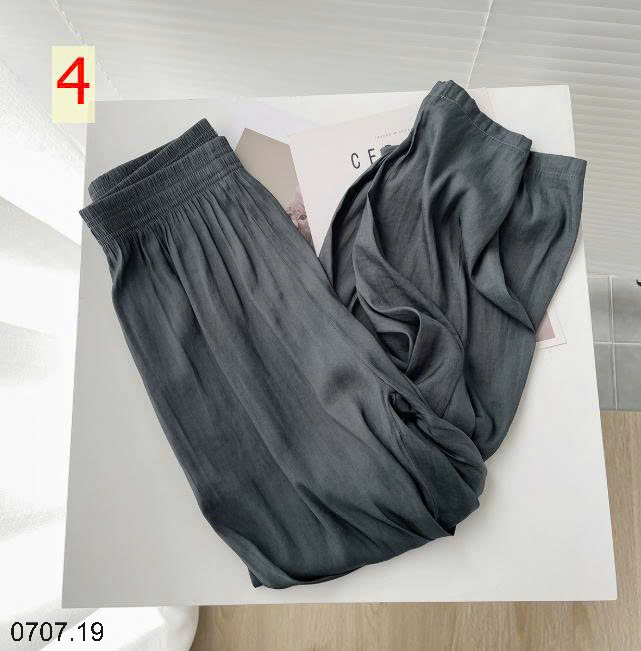 26HA0707.19 - QUẦN ỐNG RỘNG TƠ LỤA MỀN MÁT