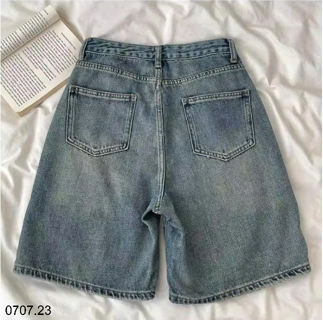 26HA0707.23 - SHORT JEAN BÒ 2 MÀU NỮ