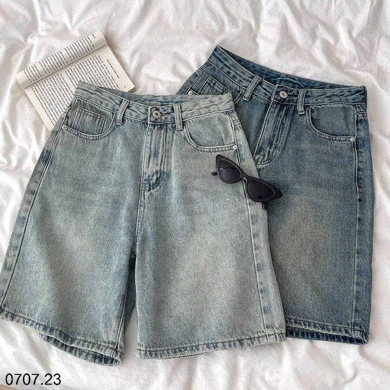 26HA0707.23 - SHORT JEAN BÒ 2 MÀU NỮ