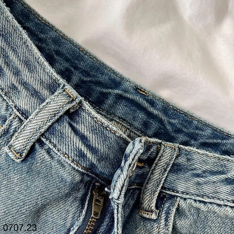 26HA0707.23 - SHORT JEAN BÒ 2 MÀU NỮ