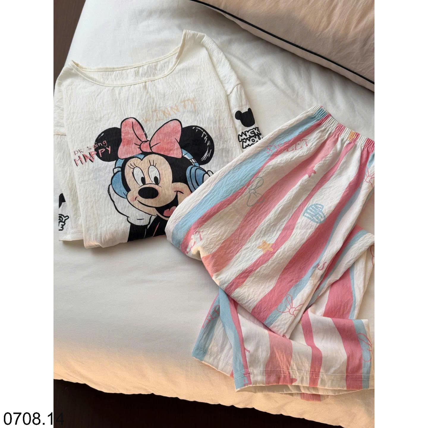 26HA0708.14 - BỘ HỒNG MICKEY DỄ THƯƠNG CHO NỮ