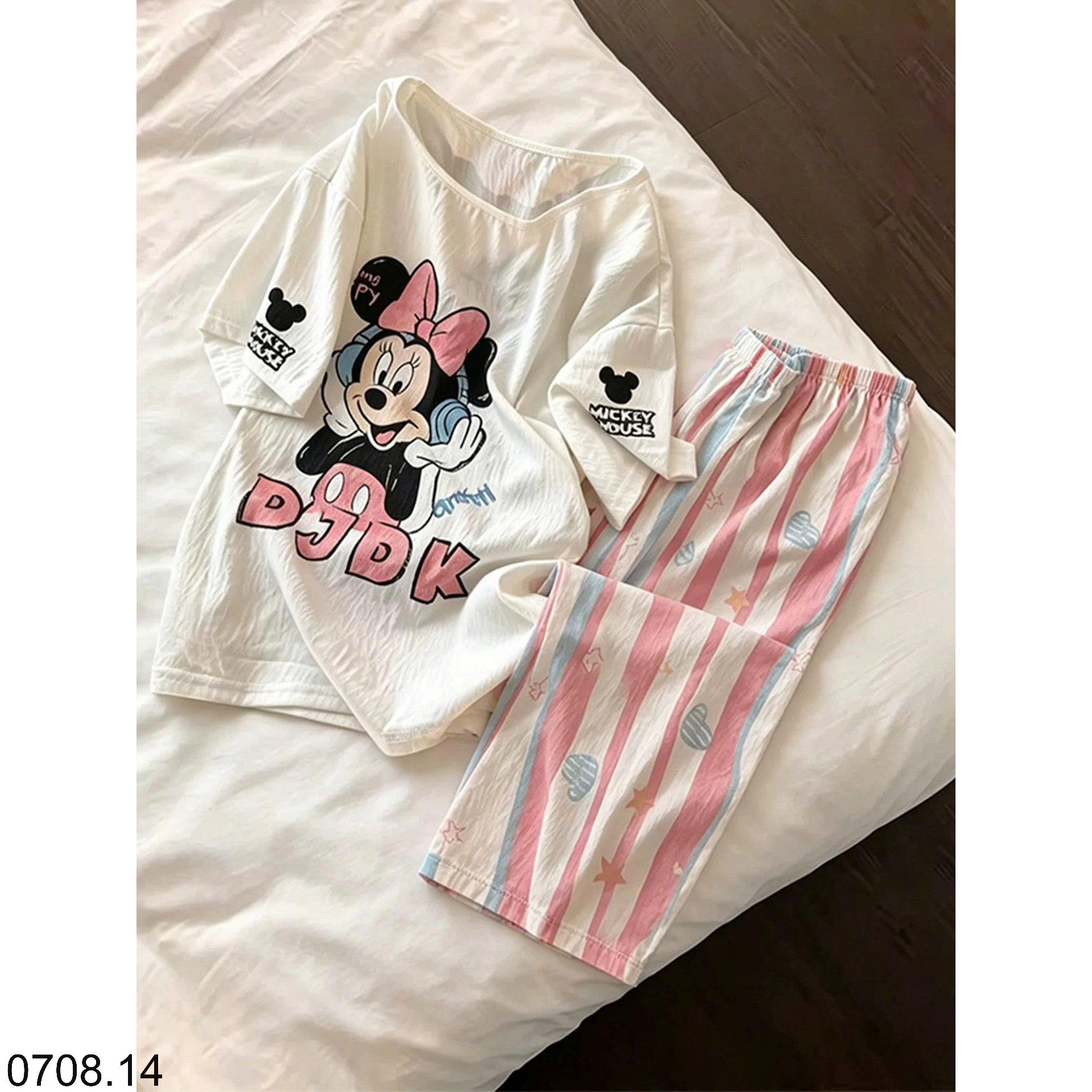 26HA0708.14 - BỘ HỒNG MICKEY DỄ THƯƠNG CHO NỮ