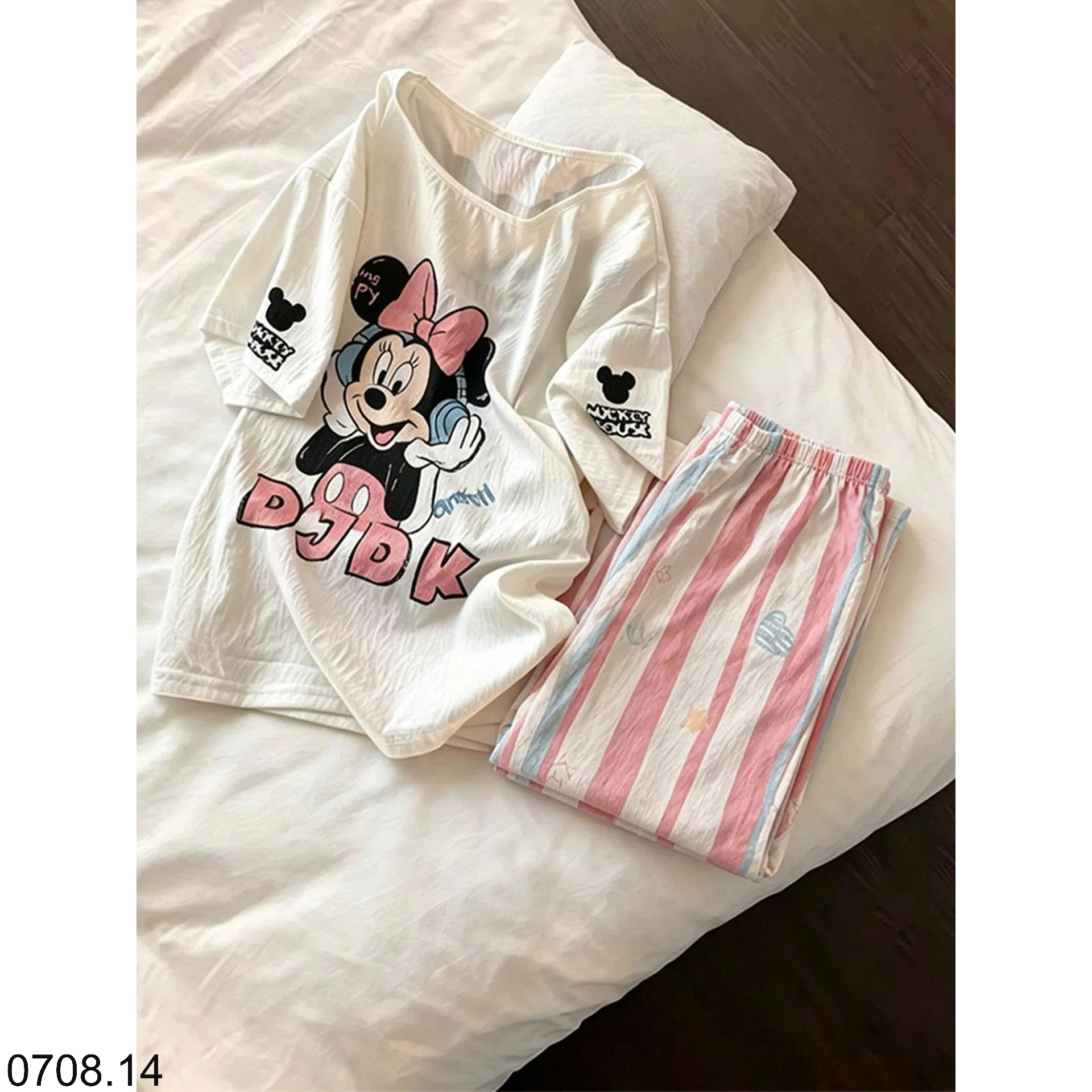 26HA0708.14 - BỘ HỒNG MICKEY DỄ THƯƠNG CHO NỮ