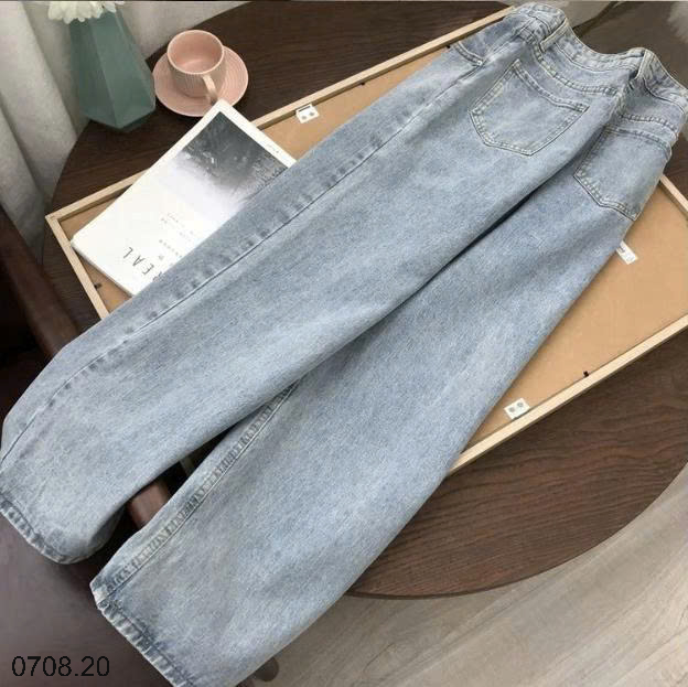 26HA0708.20 - QUẦN JEAN ỐNG RỘNG CẠP CAO
