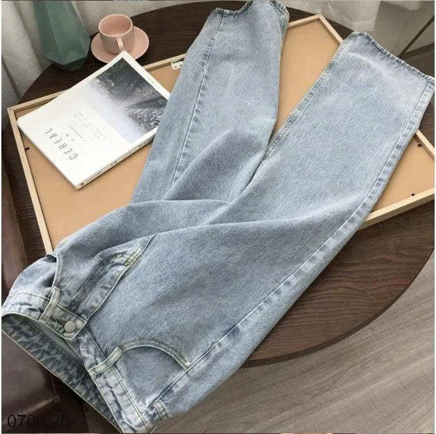 26HA0708.20 - QUẦN JEAN ỐNG RỘNG CẠP CAO