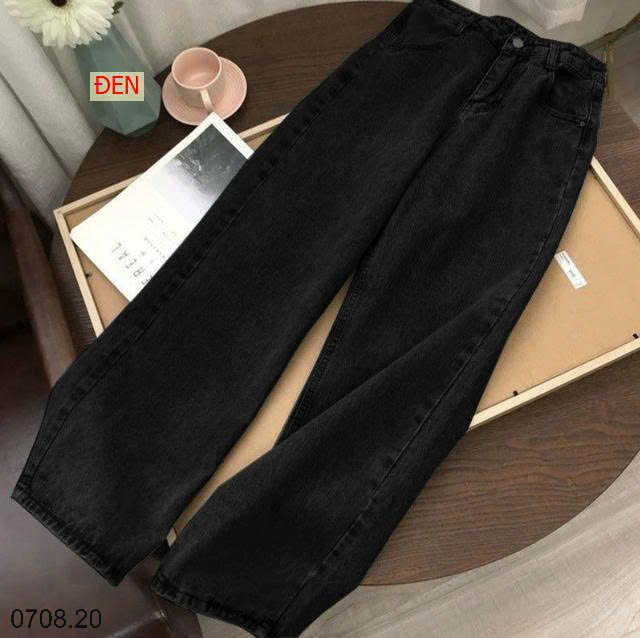 26HA0708.20 - QUẦN JEAN ỐNG RỘNG CẠP CAO