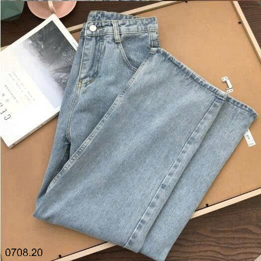 26HA0708.20 - QUẦN JEAN ỐNG RỘNG CẠP CAO