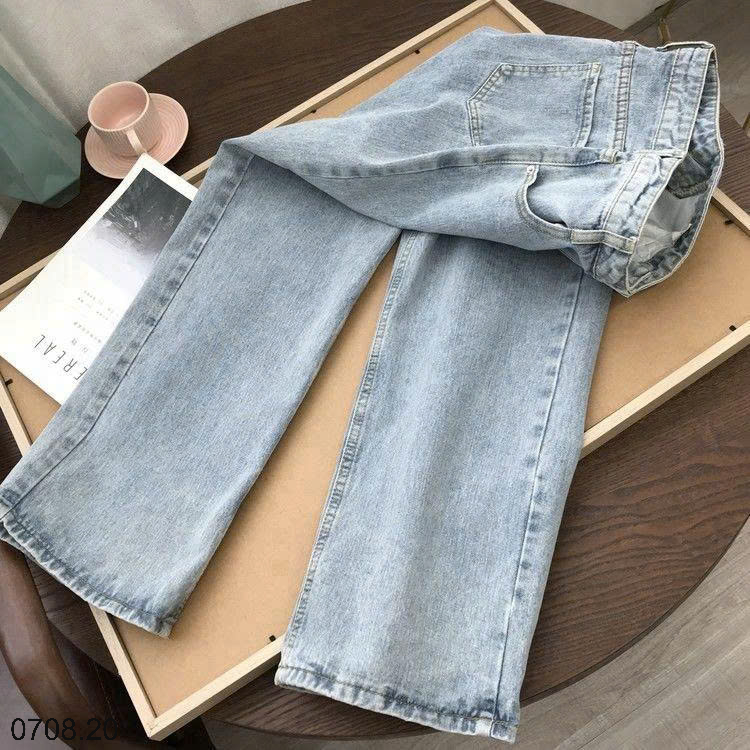 26HA0708.20 - QUẦN JEAN ỐNG RỘNG CẠP CAO