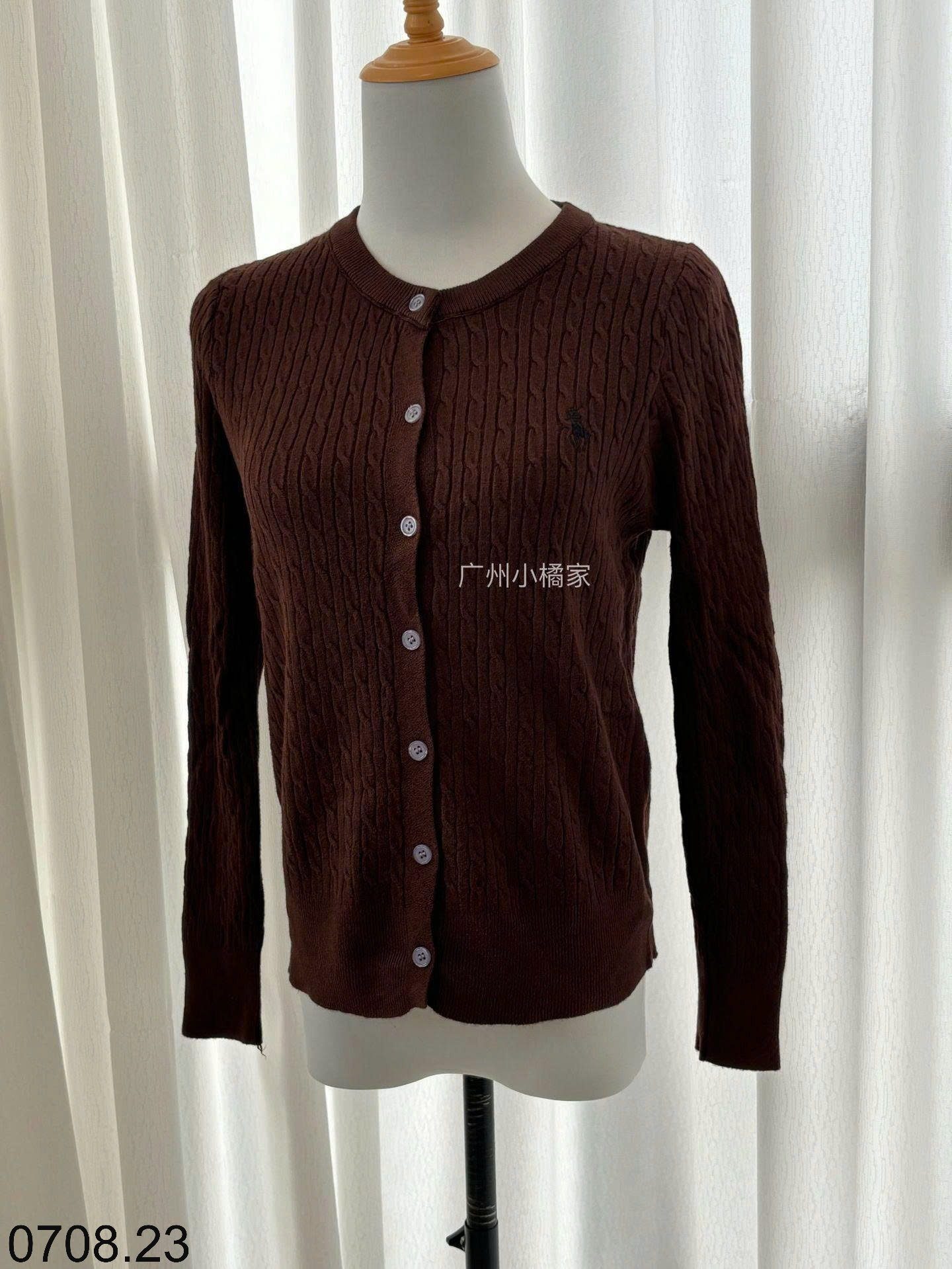 26HA0708.23 - ÁO LEN CARDIGAN HÌNH NGỰA CHO NỮ