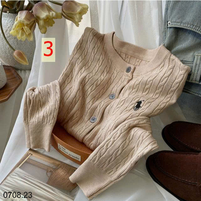 26HA0708.23 - ÁO LEN CARDIGAN HÌNH NGỰA CHO NỮ