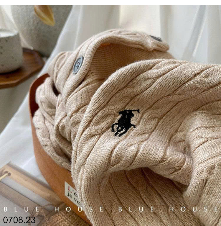 26HA0708.23 - ÁO LEN CARDIGAN HÌNH NGỰA CHO NỮ