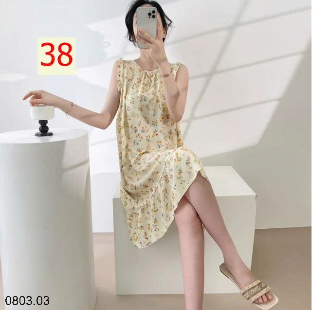 26HA0803.03 - VÁY NGỦ LANH LỤA MỀN MÁT CHO NỮ