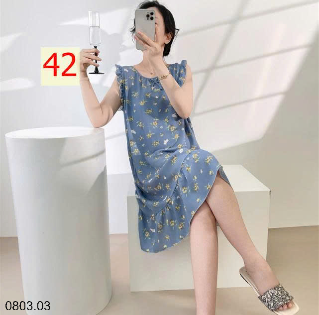 26HA0803.03 - VÁY NGỦ LANH LỤA MỀN MÁT CHO NỮ