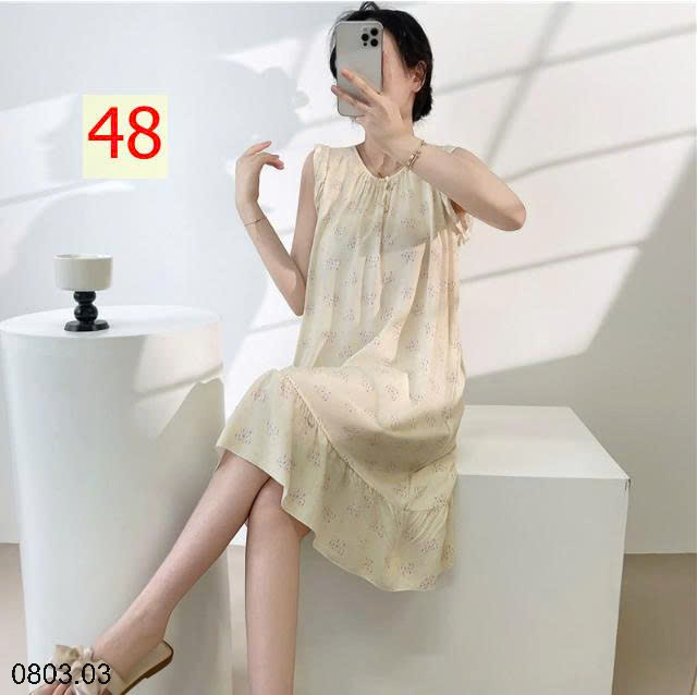 26HA0803.03 - VÁY NGỦ LANH LỤA MỀN MÁT CHO NỮ