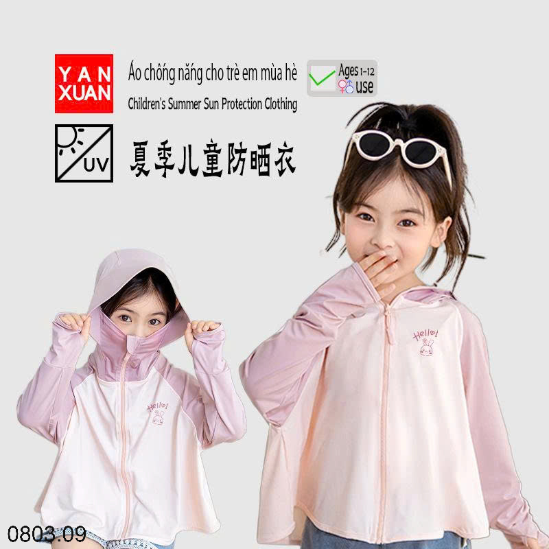 26HA0803.09 - ÁO CHỐNG NẮNG LỤA BĂNG CHO BÉ