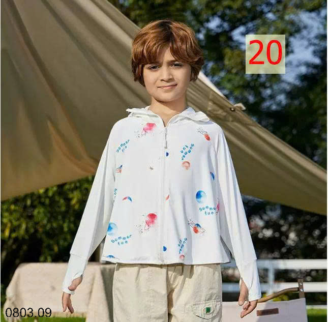 26HA0803.09 - ÁO CHỐNG NẮNG LỤA BĂNG CHO BÉ