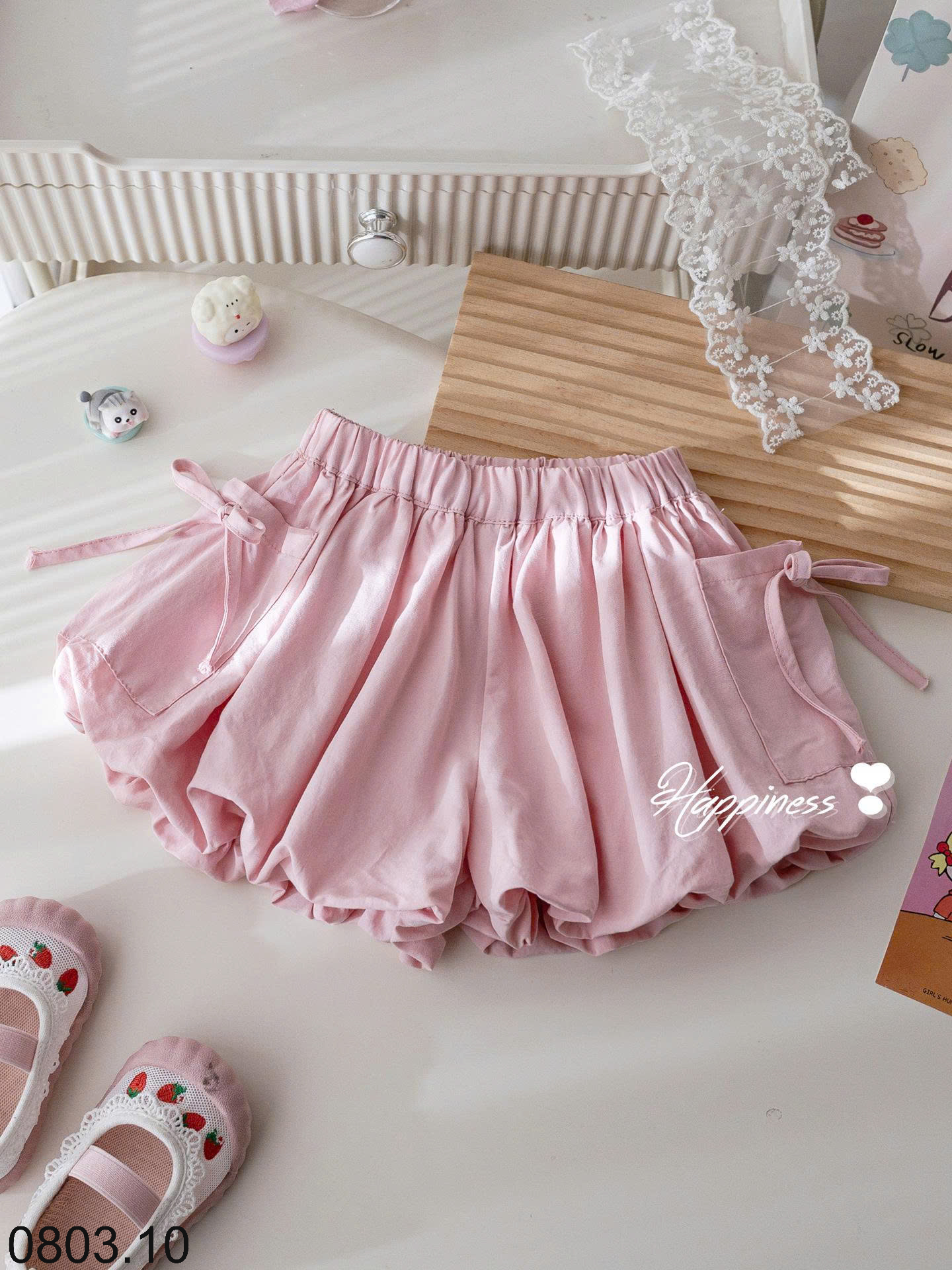 26HA0803.10 - QUẦN SHORT ĐÈN LỒNG BÉ GÁI