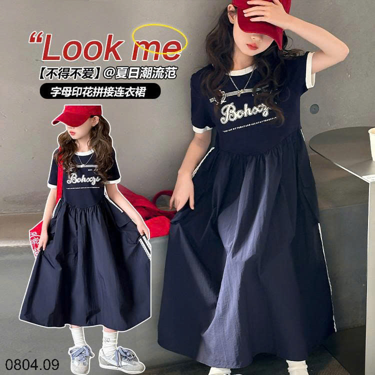 26HA0804.09 - ĐẦM BÉ GÁI SIZE ĐẠI