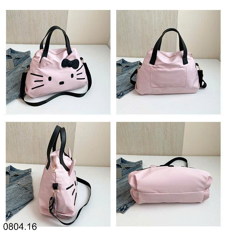 26HA0804.16 - TÚI XÁCH TAY DU LỊCH HÌNH MÈO KITTY