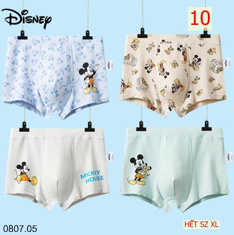26HA0807.05 - SET 4 QUẦN CHÍP ĐÙI DISNEY CHO BÉ