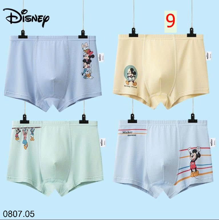 26HA0807.05 - SET 4 QUẦN CHÍP ĐÙI DISNEY CHO BÉ