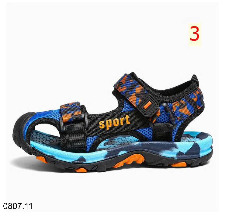 26HA0807.11 - SANDAL BÍT MŨI SPORT BÉ TRAI
