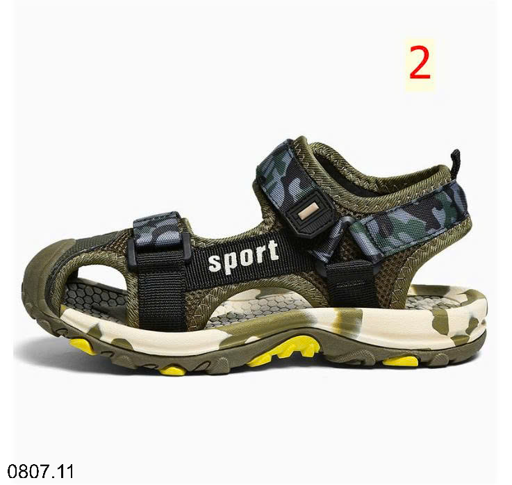 26HA0807.11 - SANDAL BÍT MŨI SPORT BÉ TRAI